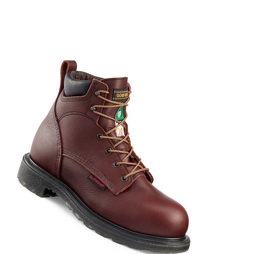 Red Wing SuperSole® 2.0 6-inch CSA Safety Toe Men\'s Waterproof Boots Burgundy | ZA 367PJJ